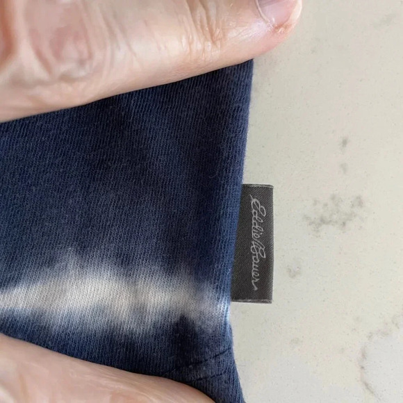 Eddie Bauer Outdoor Casual Tie Dye Print Cotton Tank Top Navy + White Sz S - Picture 7 of 8